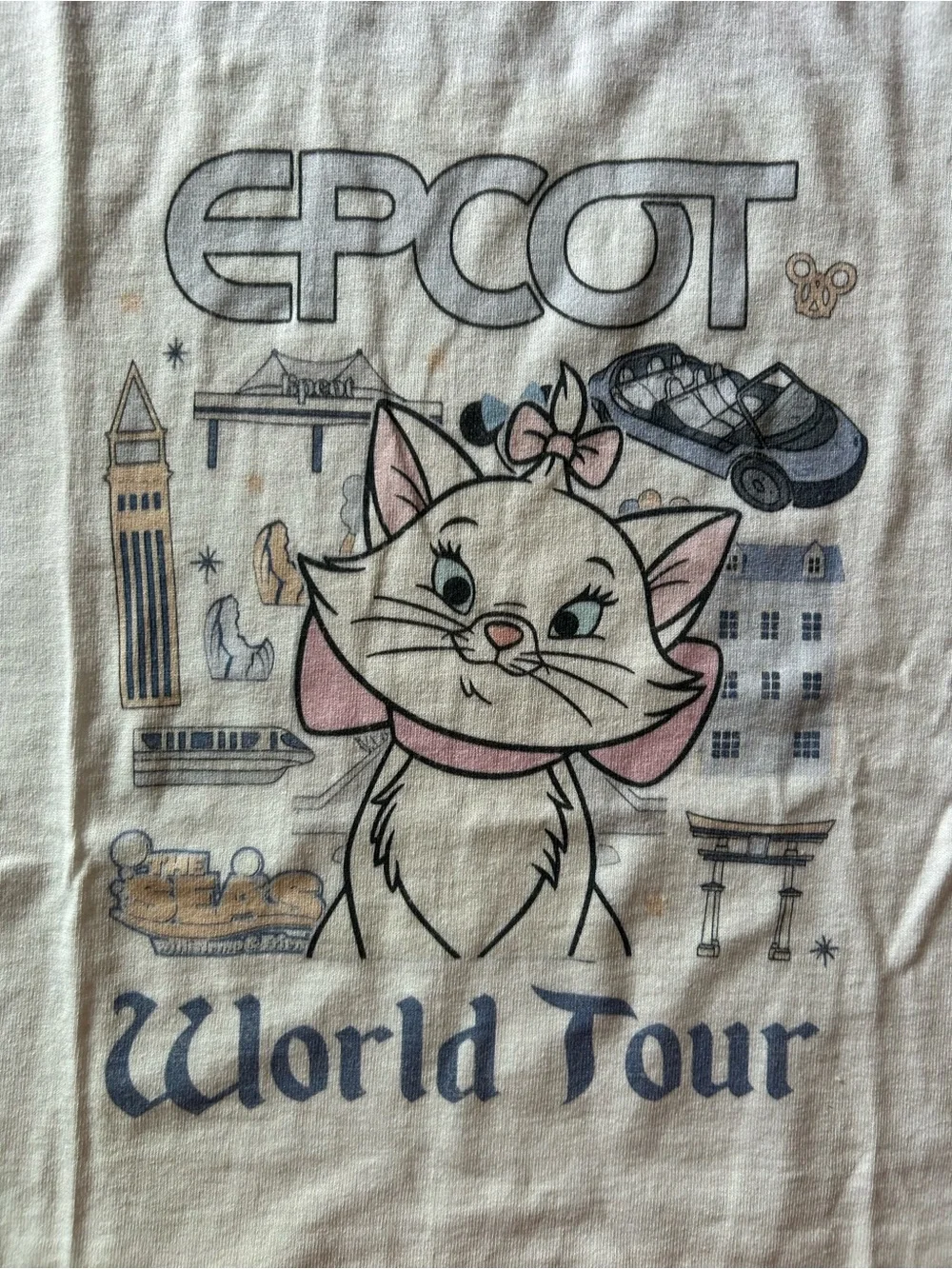 Epcot World Tour Marie Disney  Graphic Tee